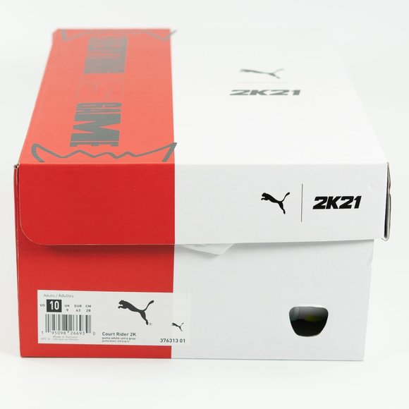 Puma Court Rider 2k \'White Ultra Grey\' 376313-01 Basketball Sneakers NBA WNBA main image 14